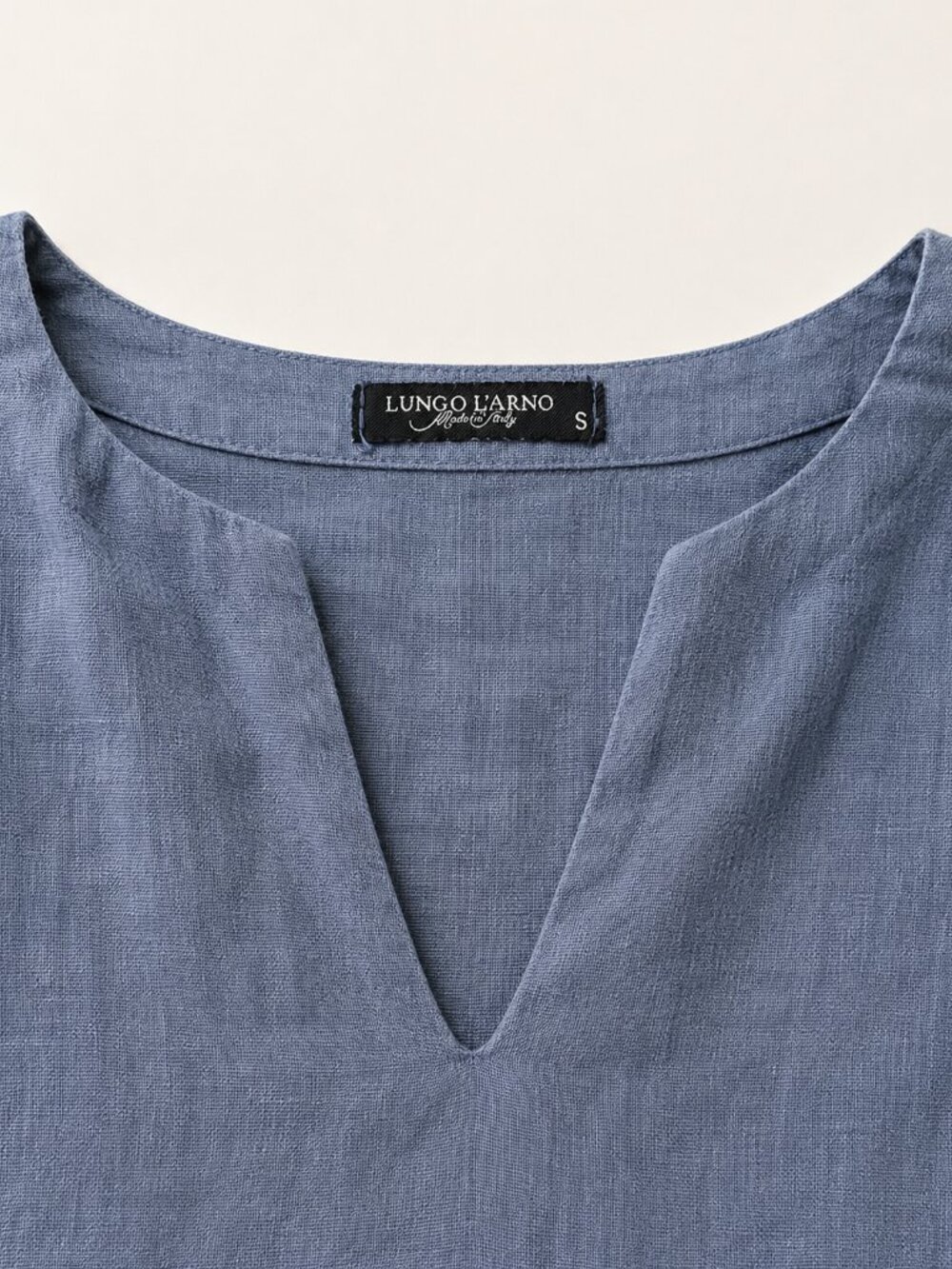Lungo L’Arno Blue Linen Sleeveless Dress Size Small/Medium - Picture 4 of 6